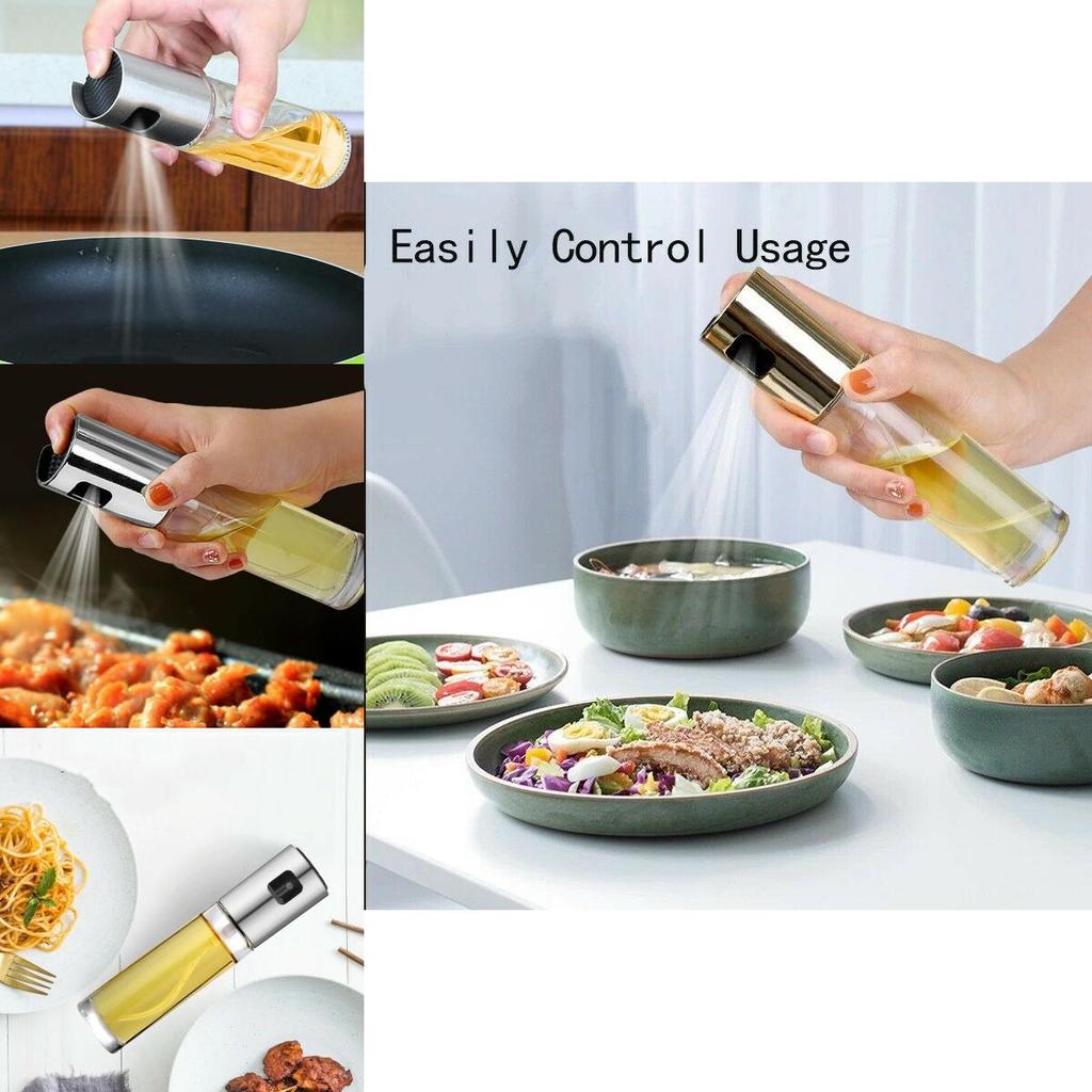 Кухонная бутылка-распылитель для оливкового масла из нержавеющей стали, насос, масленка, для гриля, герметичная