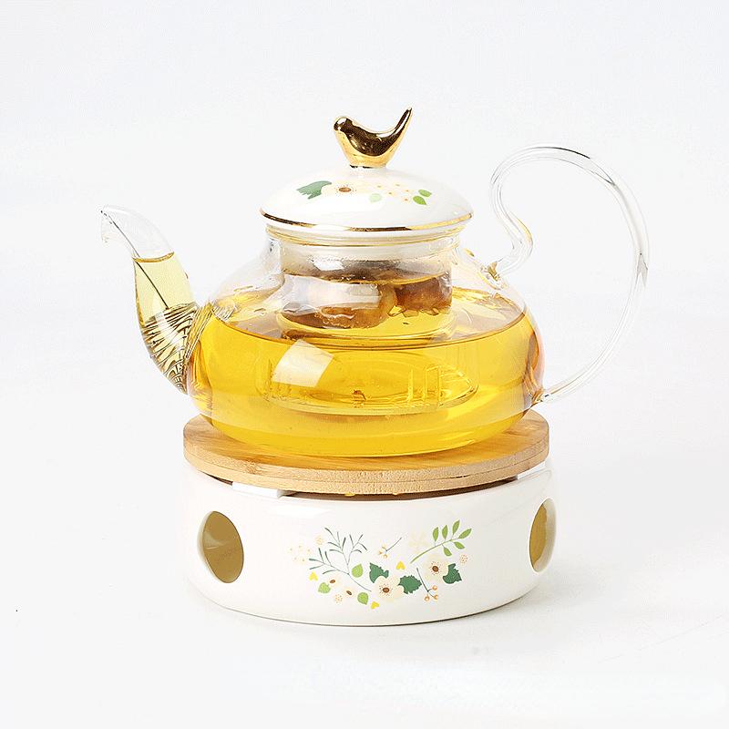 Чайный набор Flower Teapot Набор для подогрева свечей Pyrex Flower Teapot