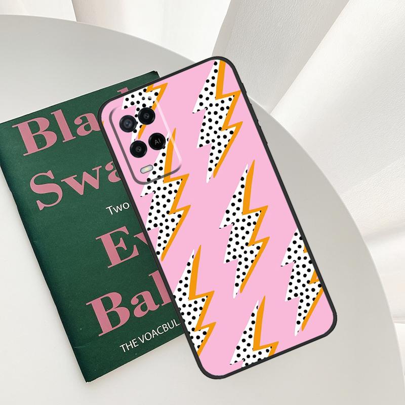 Lightning Bolt Case For Oppo A15 A16 A17 A52 A72 A76 A96 A54 A74 A94 A54S A57S A58 A78 A98 A57 A77 Cover