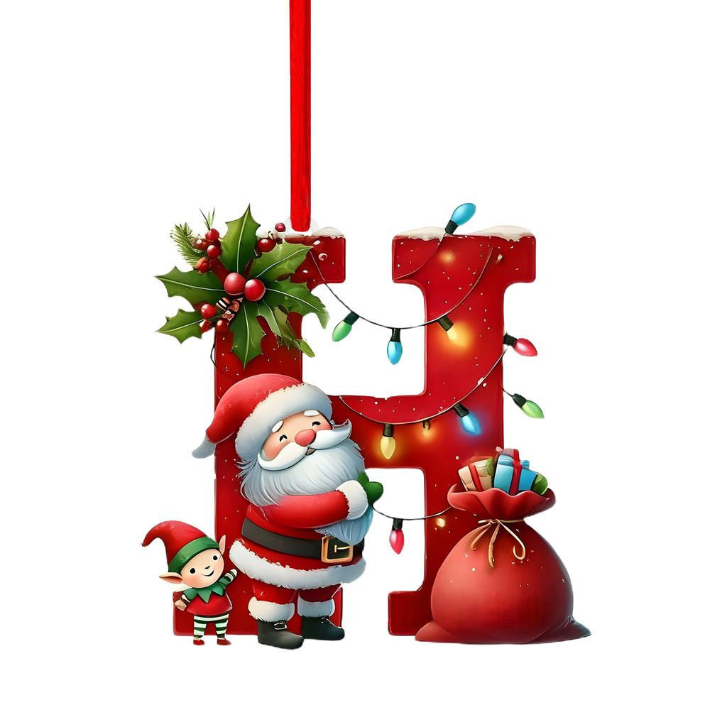 26 Letter,Christmas,Ornaments,Acrylic,1