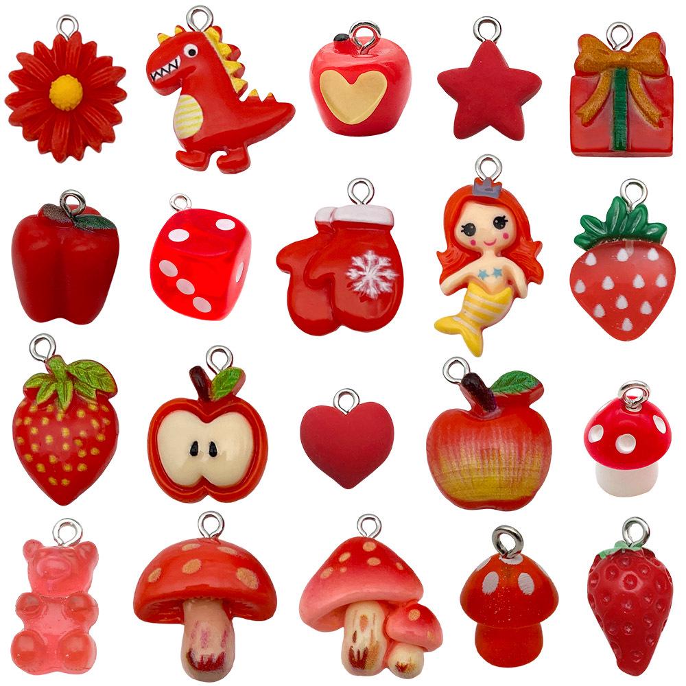 Набор для изготовления DIY-украшений из смолы: Розовый мишка-леденец: Ожерелье, Серьги, Аксессуары с подвеской-ключом