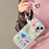 Корейский милый граффити щенок бабочка любовь сердце браслет чехол для телефона для Iphone 14 13 12 11 Pro Max прозрачный противоударный мягкий чехол