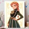 Disney Жемчужная живопись Холодное сердце 2 Анна Ручная работа DIY Жемчужные драгоценные камни Картины Поделки Специальная форма Домашняя настенная декорация