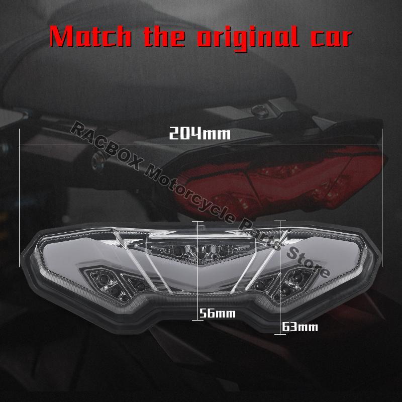 Светодиодный интегрированный задний фонарь для мотоцикла Yamaha MT09 MT-09/FZ-09 MT-09 Tracer/FJ-09 2015-2018 MT10 MT-10/FZ-10 Стоп-сигнал Поворотник