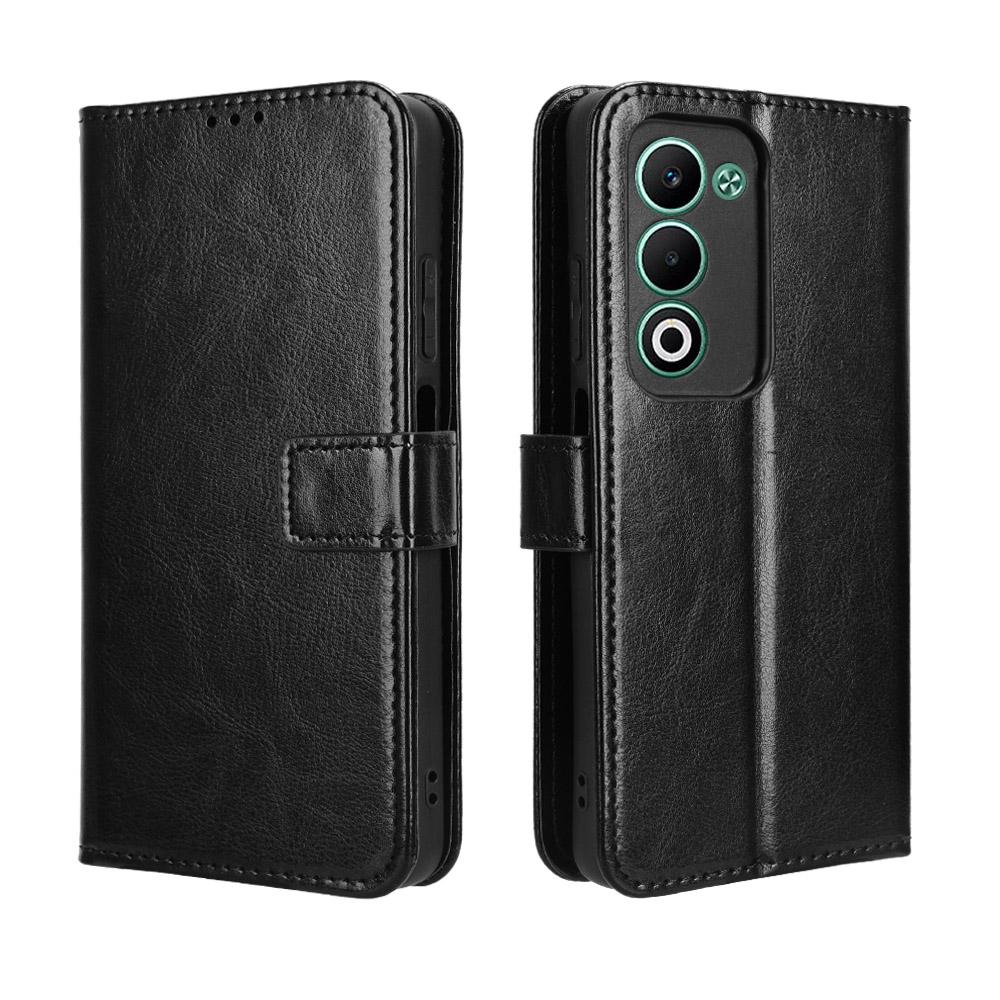 Для Oppo A5 5G/Oppo A5 4G Чехол из ПУ кожи с ремешком Текстура Crazy Horse Чехол-кошелек для телефона