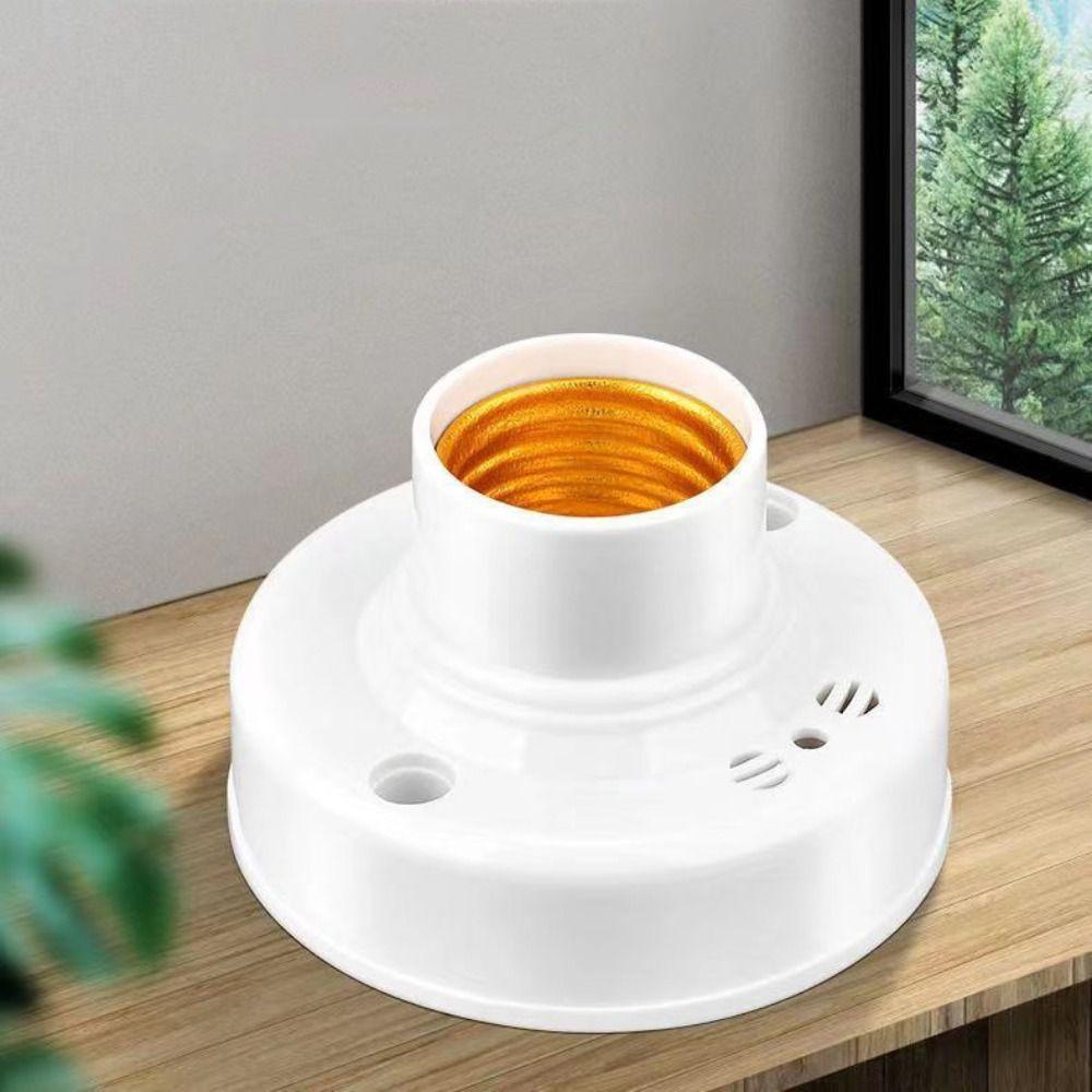 Sound Voice Control LED Bulb Holder E27 Screw Light Socket Adapter  for Corridor Stairs
