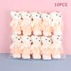 10Pcs 12Cm Bear Flower Bouquet Toy Cartoon Doll Foam Bouquet Gift Party Decor