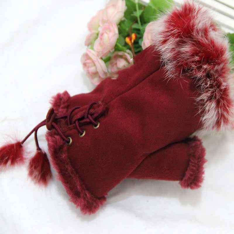 Перчатки на один палец (половина пары) Bts Kpop Теплые перчатки на шнуровке без пальцев Новые перчатки