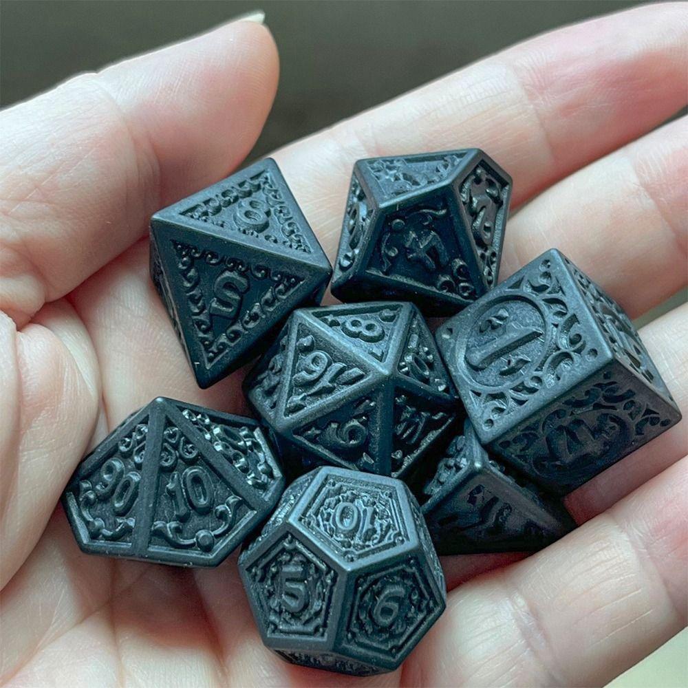 7 шт./компл. D4 D6 D8 D10 D12 D20 DND игральные кости 7-Die настольная игра игровые кости многогранные игральные кости TRPG DND