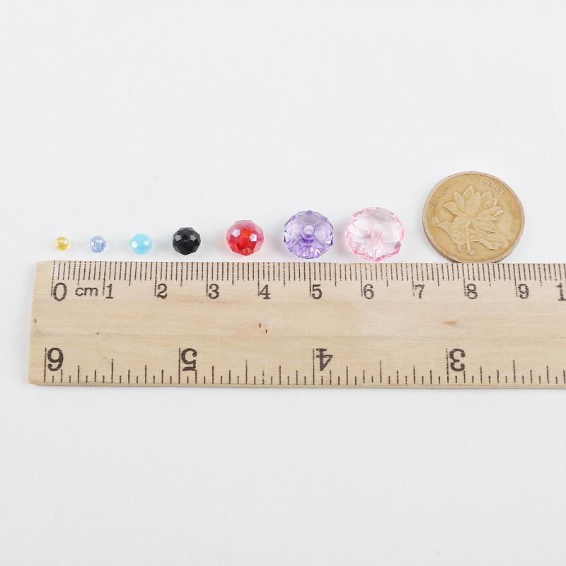 Хрустальные бусины-колеса 8 мм, разноцветные граненые стеклянные бусины для изготовления ювелирных изделий, браслет, ожерелье, серьги