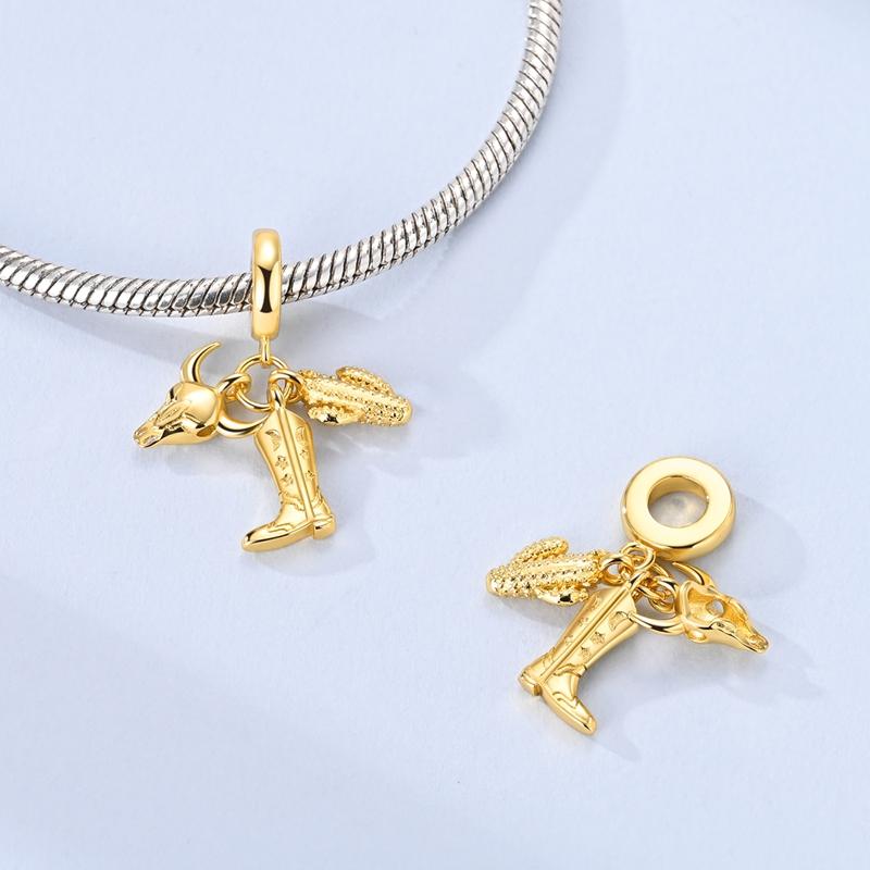 New Charm Pendant 925 Silver Hexagram Norse Mythology Vikings Series Charm Fit Bracelets Fine DIY Woman Jewelry Gift