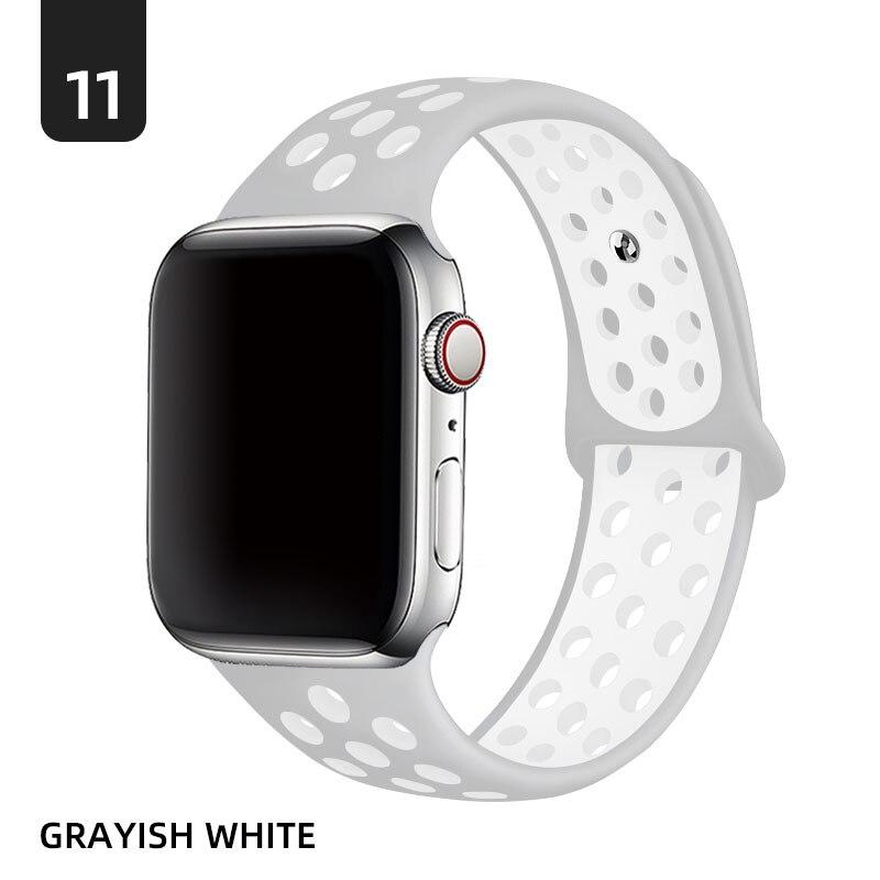 Силиконовый ремешок для Apple Watch, ремешок 40 мм, 38 мм, 42 мм, 44 мм, резиновый ремешок для часов, браслет для умных часов iWatch series 3, 4, 5, 6, 7 se, ремешок