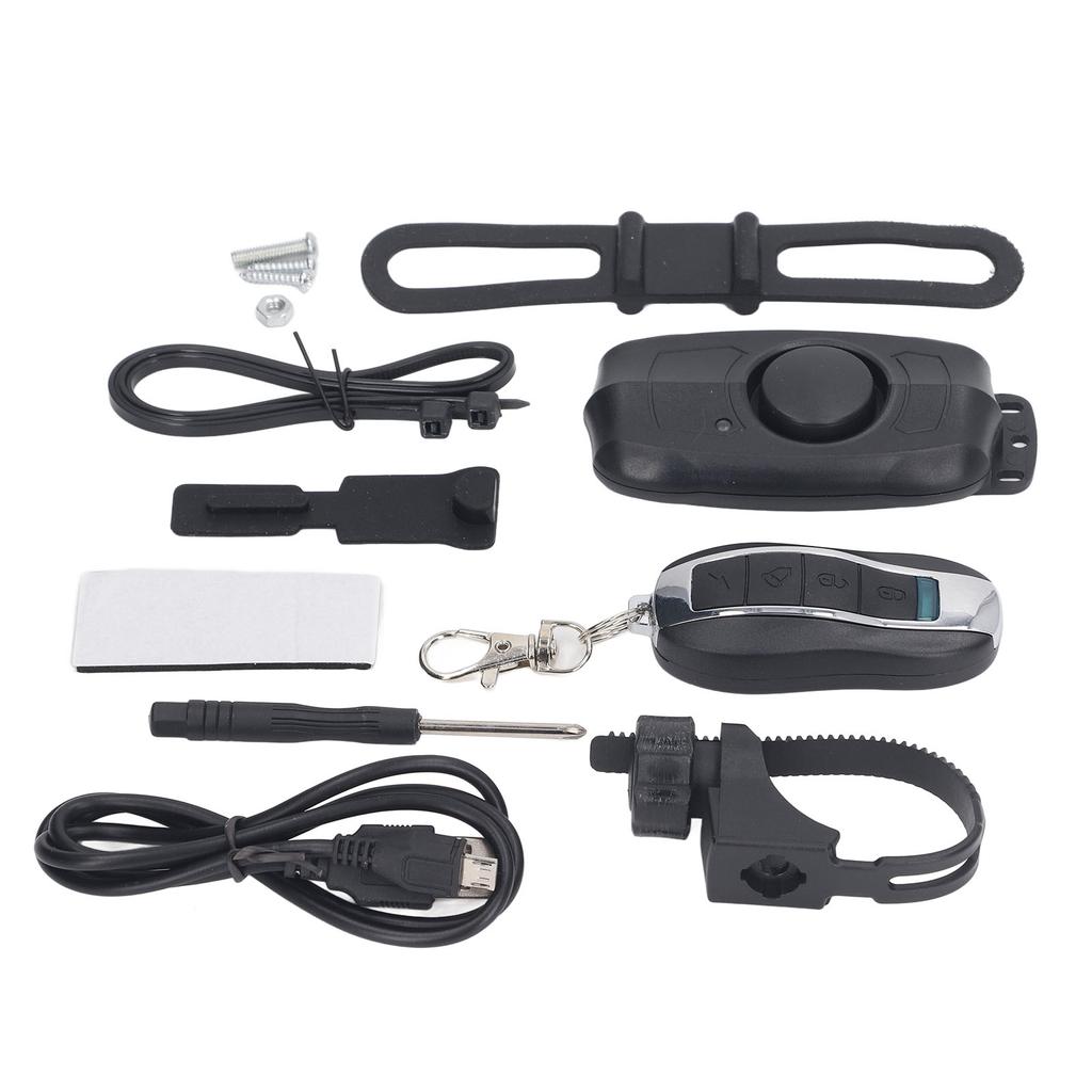 Electric Vehicle Alarm USB Charging Bike Wireless Remote Control Vibration Alarm Built In Battery