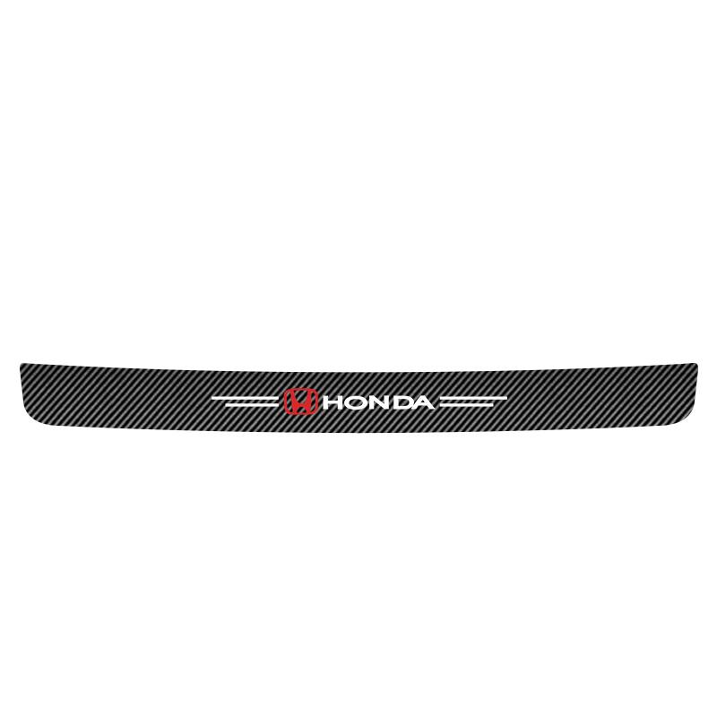 NBS4 Car Door Sill Stickers Carbon Fiber Leather Anti-stepping Protector For Honda Civic FIT Accord Prelude CRV 5th City CRZ CRX Jazz