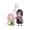 Брелок-подвеска Аниме Клинок, рассекающий демонов Kimetsu No Yaiba Камадо Тандзиро Двусторонний HD Подвеска для сумки Подарок для фанатов Реквизит для косплея Ювелирный подарок