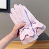 Женские зимние перчатки для катания на лыжах, утепленные, с подкладкой из флиса, теплые, плюшевые, водонепроницаемые, с сенсорным экраном, для активного отдыха, верховой езды, альпинизма