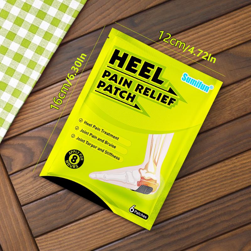 6 шт./пакет, пластырь для пяток, обезболивающий пластырь для ахиллова сухожилия, пластырь для ног, уход за ногами, травяные пластыри