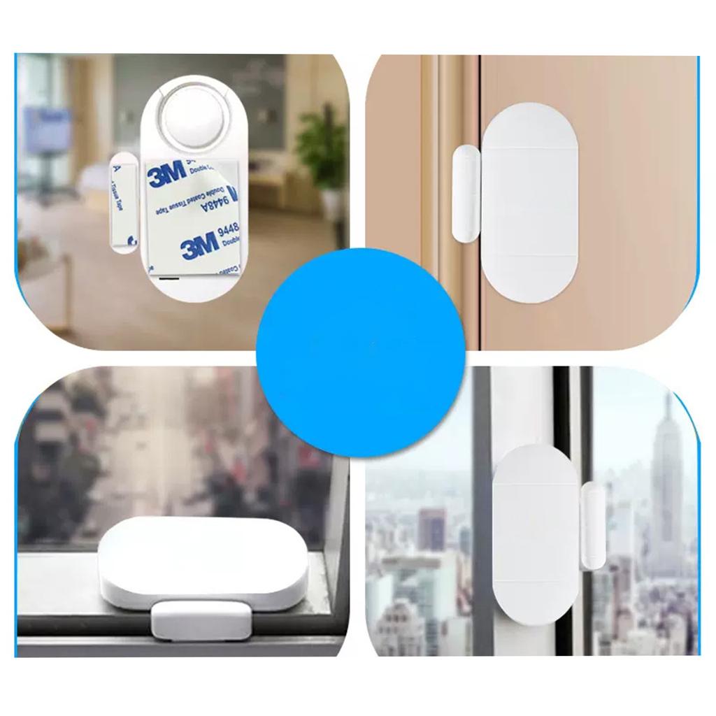 Door Magnetic Alarm Multi-function Wireless Door and Window Alarm Remote Control Function Home Anti-theft Device