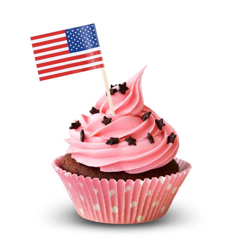 World Flag Toothpick Box of 100 Toothpicks Country Flags Cake Toothpicks Cupcake Decoration Cocktail Sticks Party Kitchen
