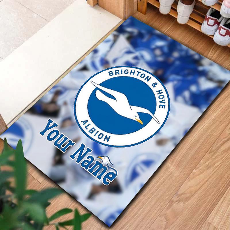Brighton Hove Albion Custom Name Carpet Rug For Living Room Bedroom Home Sofa Decoration Kids Play Nonslip Floor Mat