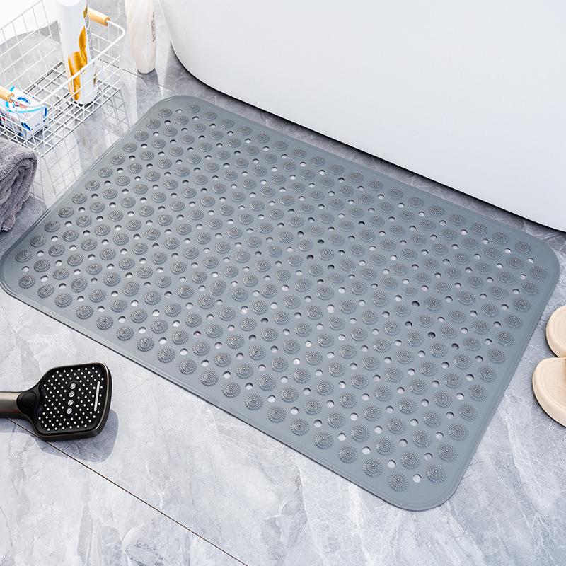 Anti-Slip Bathroom Shower Mat with Suction Cups & Massage Foot Design for Home & Hotel Use