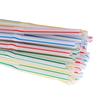 100 шт./компл. изогнутые пластиковые соломинки для коктейлей, вечеринок, свадеб и дней рождения