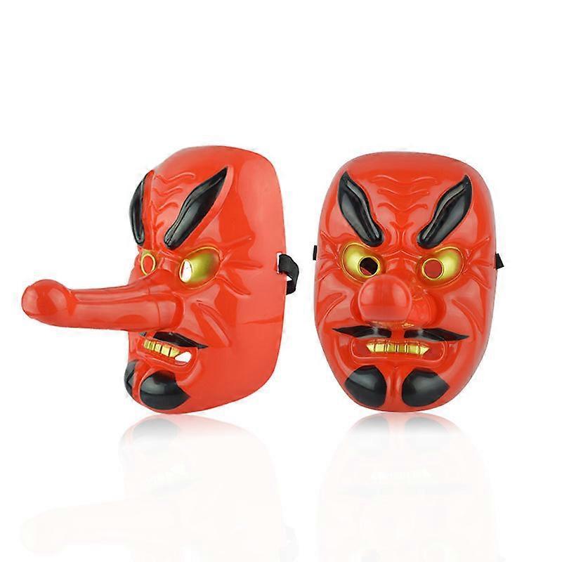 Halloween Red Tengu Mask Party cosplay mask