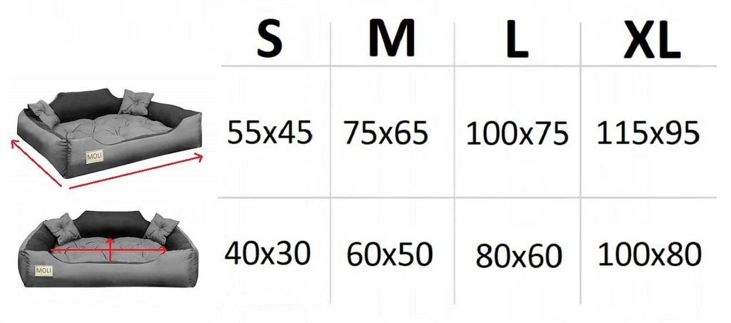 Лежанка для собак из МИКРОФИБРЫ прочная удобная Kingdog, S M L XL