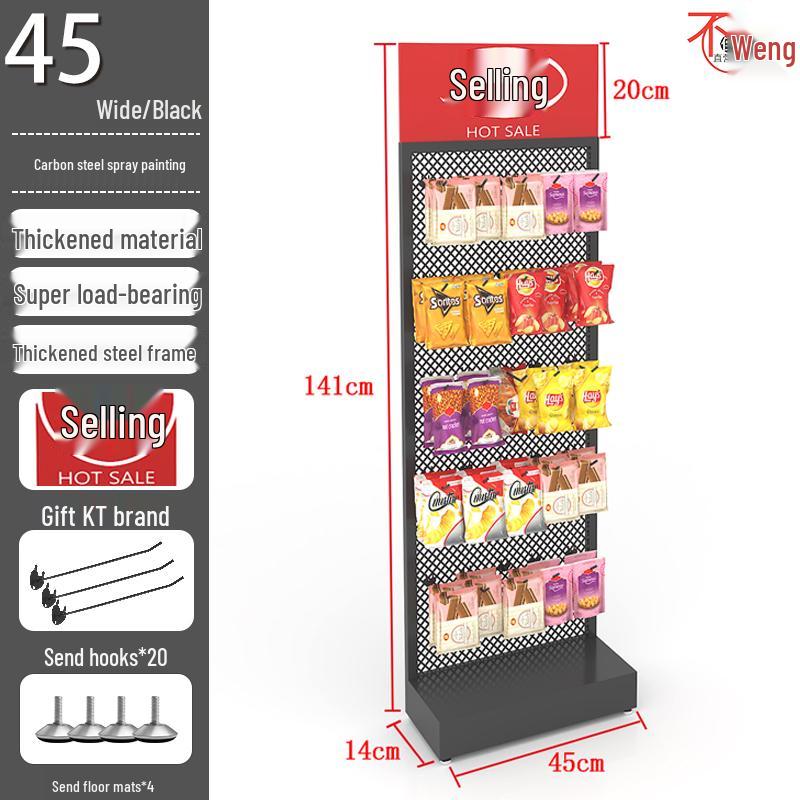 Wall-Mounted Storage Rack: Multipurpose Display for Socks, Lipstick, and Snacks.