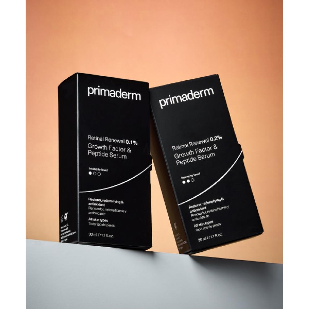 Primaderm Primaderm Сыворотка с ретиналом, фактором роста и пептидами 30 мл 0.1   0.2
