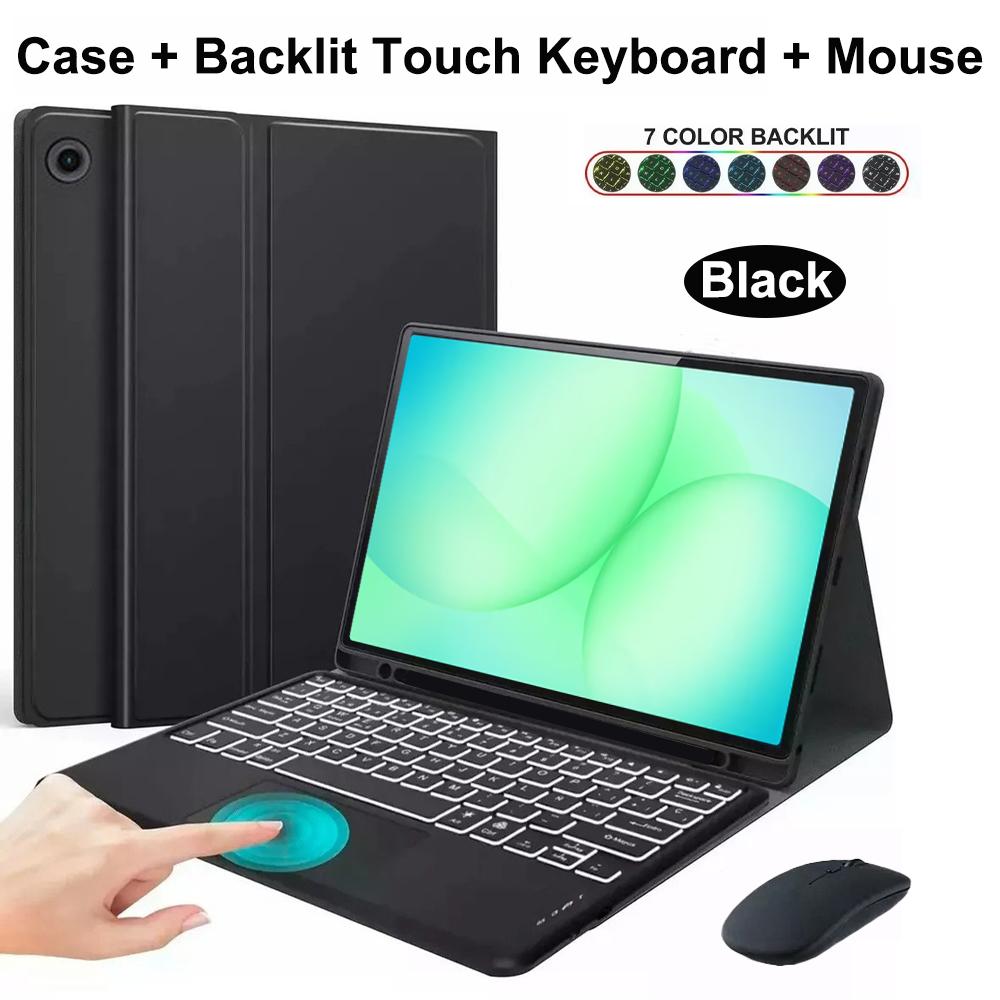Case for Samsung Galaxy Tab A11 Plus 11 Inch, Detachable Bluetooth Keyboard Cover for Samsung Tab A11+ SM-X230/235/236B/310/315