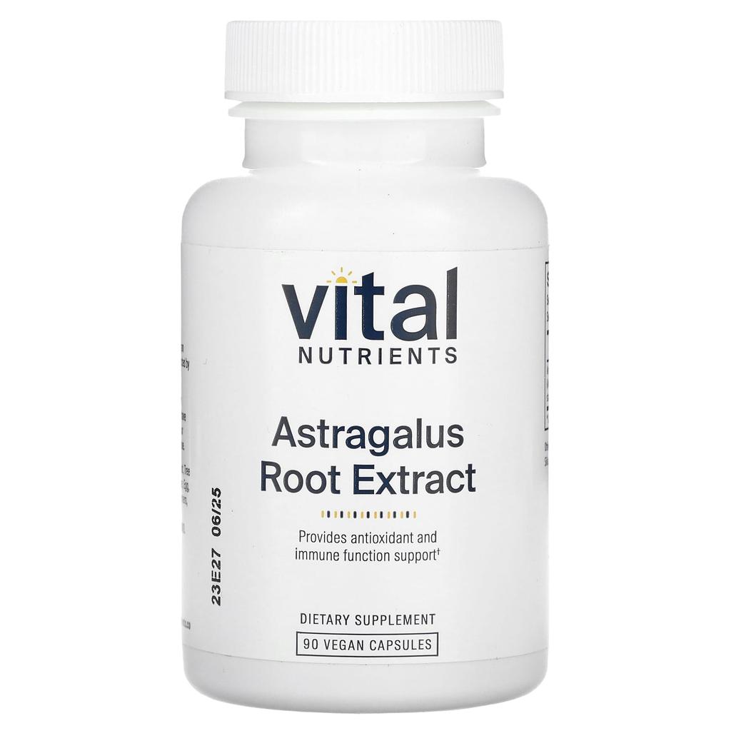 Vital Nutrients, Экстракт корня астрагала, 600 мг, 90 вегетарианских капсул (300 мг в капсуле)