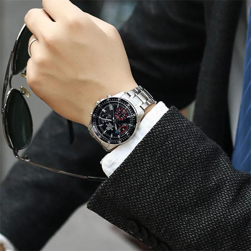 Casio Мужские черные часы EDIFICE EFV-540D-1AVUPR-