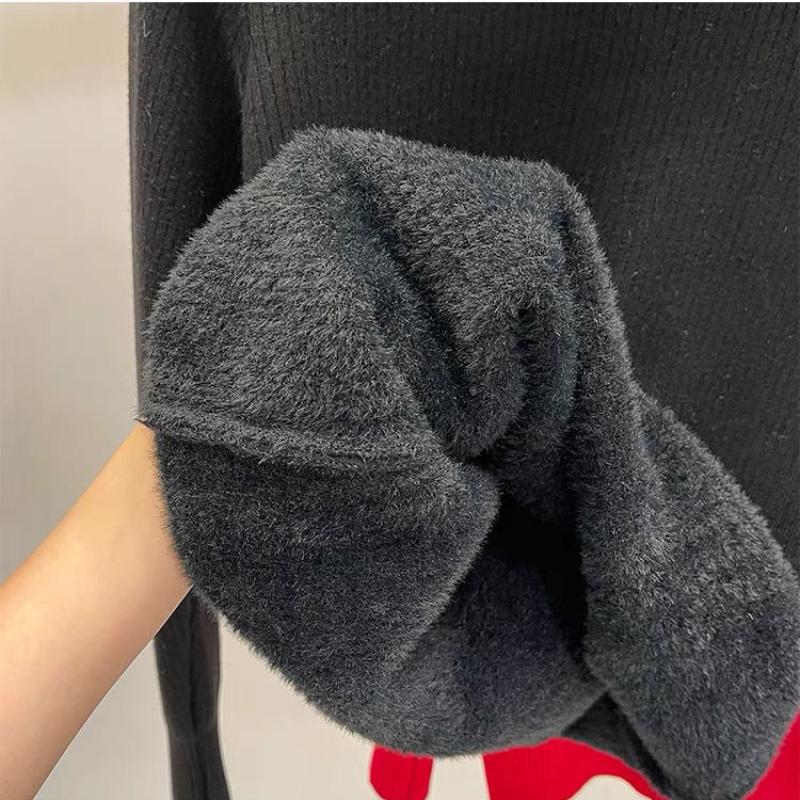 Женский полуводолазный кашемировый вязаный свитер с бархатной подкладкой, теплый женский пуловер, осенне-зимние женские свитера