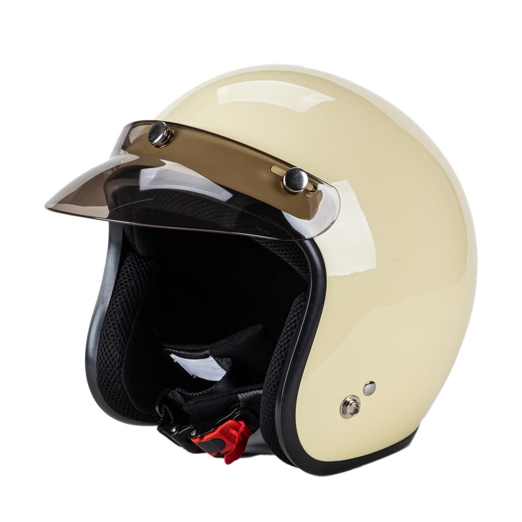 3 Snap-Button Lens Up Wind for Open Face Motorcycle Helmet