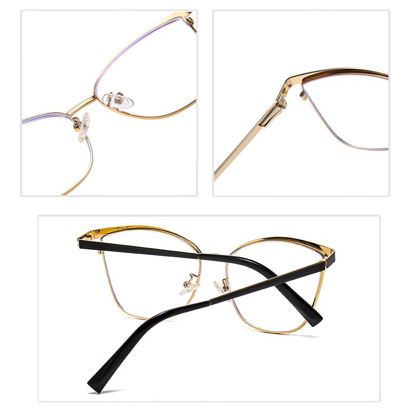 95783 Металлические брови, модные, анти-голубые, плоское зеркало, новая оправа для очков Spice Girl Ins Wind Street