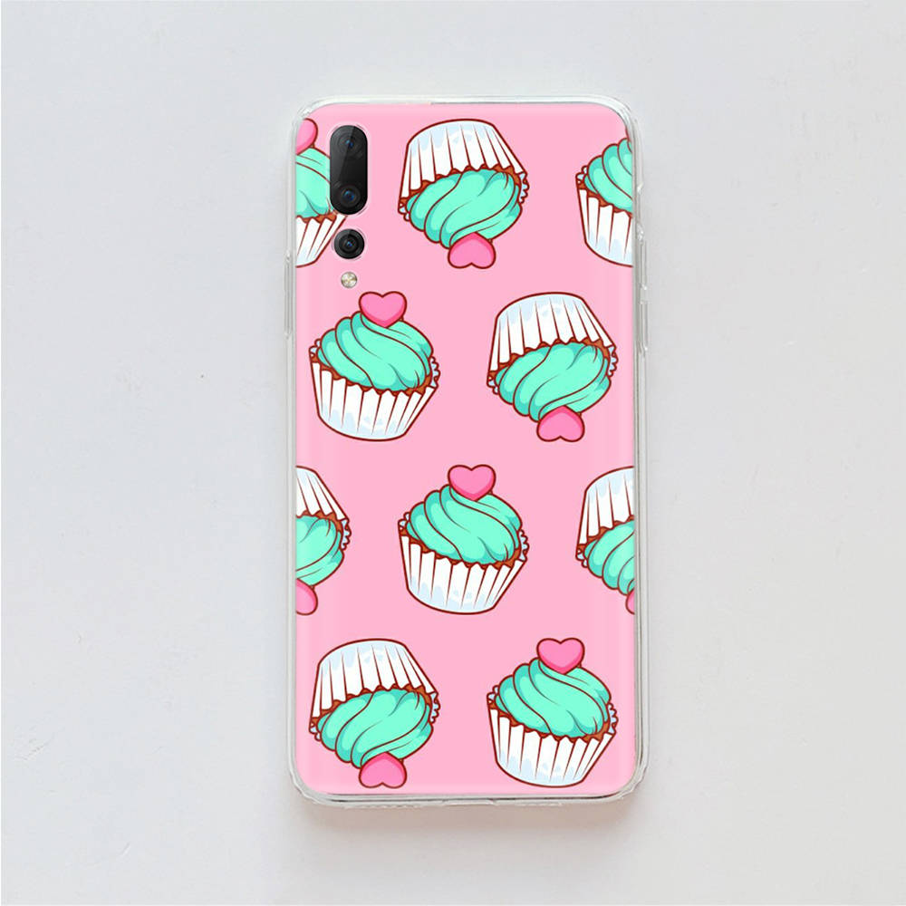 Чехол Cupcake TPU для iPhone XR 7 8 14 15 11 12 13 X XS Pro Max Xiaomi Redmi 13C Note 9 Samsung A22 S23 S24 Ultra Plus VIVO