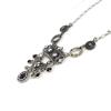 Les Trésors De Lily [E5711] — Дизайнерское колье «Воспоминания о прошлом», черное серебро