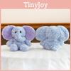 Plush Elephant Handheld Toy With Keychain For Collectors And Gifting