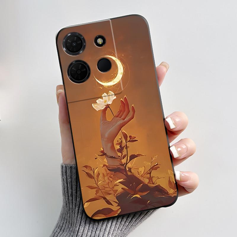 Bright New Pattern Anti-scratch Black Casing For TCL 503 Pattern Cover For TCL K32 5G (T513W)/TCL K33 5G (T513Z) Soft Case