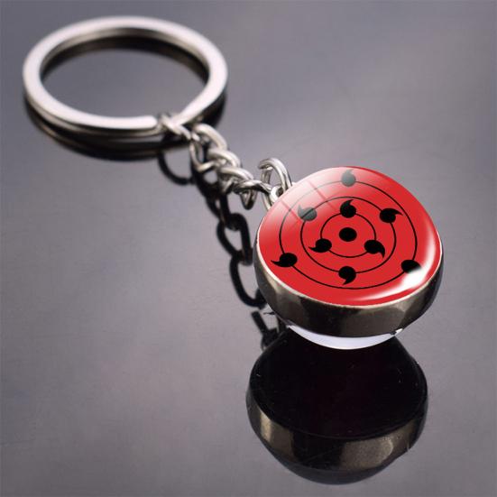 Yousheng Брелок Мультяшный Многоцелевой Искусственный Камень Многоразовый Коллекционный Декоративный Подарок Аниме Наруто Глаз Шарингана Брелок для Ключей Подвеска на Сумку для Детей