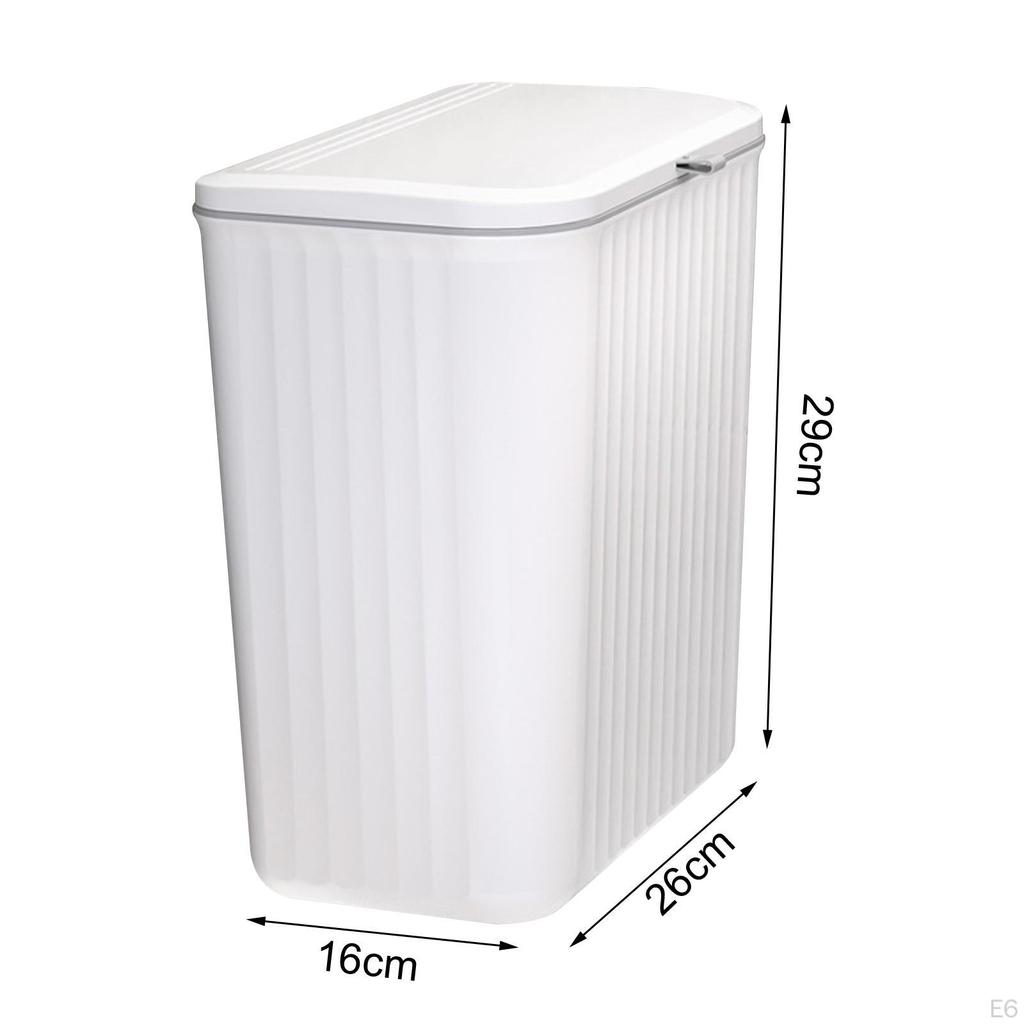 Компактное кухонное мусорное ведро с надежной крышкой для дома и офиса