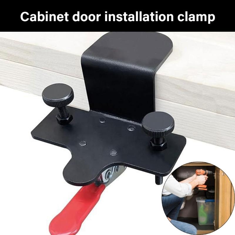 Cabinet Door Hardware Jig Adjustable Auxiliary Tool Installation Positioner Mounting Clamp for Furniture Shelf Enduring