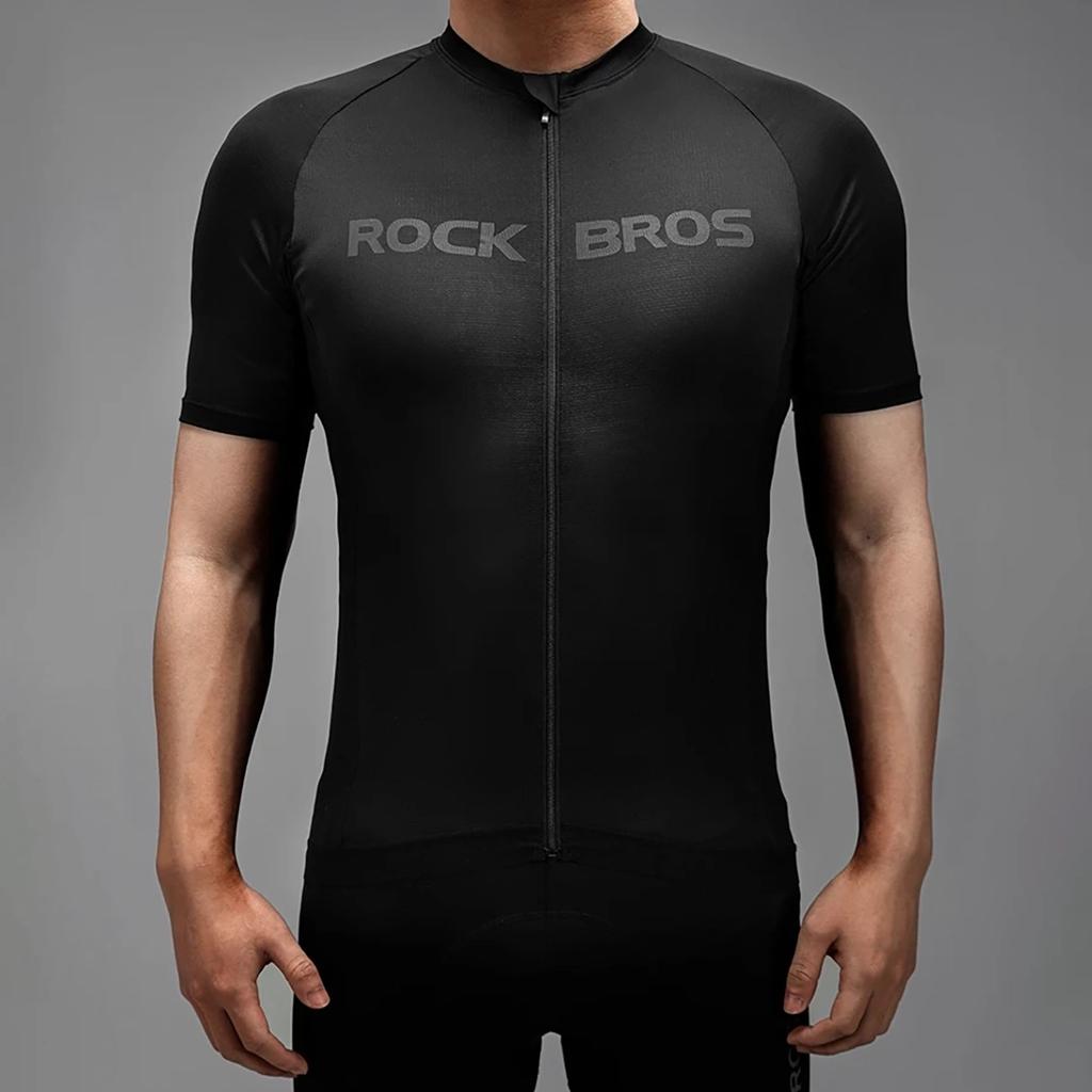 Rockbros 15120002004 Short Sleeve Xl Cycling Jersey - Black
