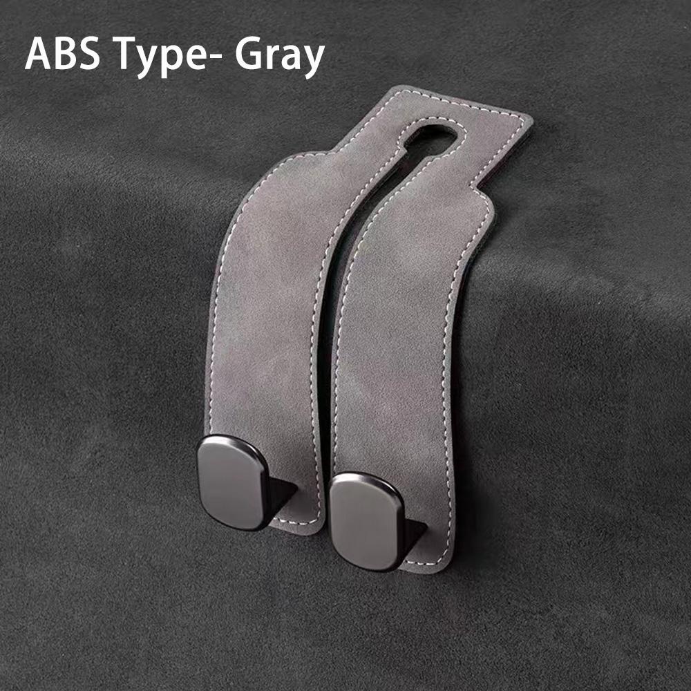 Качественный автомобильный крючок для подголовника 2 в 1, высококачественная замша, подвесной крючок для заднего сиденья, двойной крючок 20 кг, большой грузоподъемный крючок из сплава, универсальная вешалка