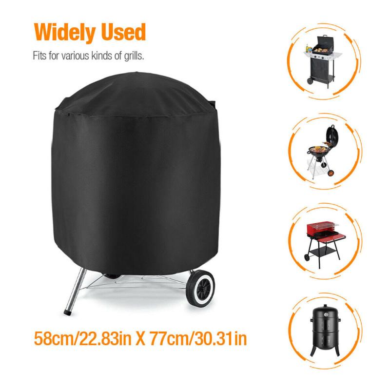 Чехол для газового гриля BBQ, круглый, для гриля Patio Fire Pitch, водонепроницаемый, защита от непогоды