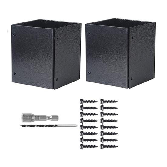 1 комплект, защитная крышка для колонны, регулируемая водонепроницаемая защита от ржавчины, защита для столбов из нержавеющей стали, почтовые ящики, заборы, подходит для столбов 3,3-6 дюймов