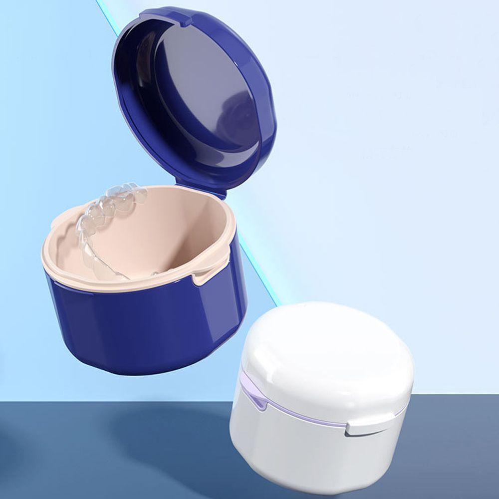 Retainer Unisex Denture Storage False Tooth Bath Case Travel Washing Storage Braces Storage Box