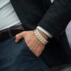 Premium Titanium Steel Bracelets for Men with 3X Ultra Strenth Magnetic Wristband Jewelry Gifts