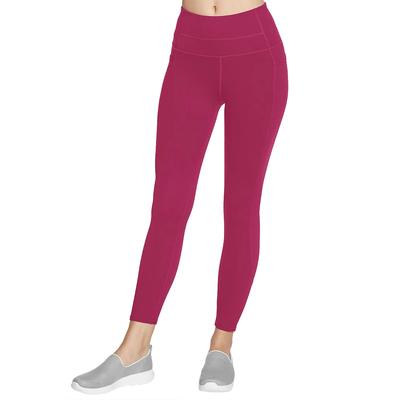 Skechers Леггинсы Go Walk с высокой талией 7/8, женские фиолетовые леггинсы
